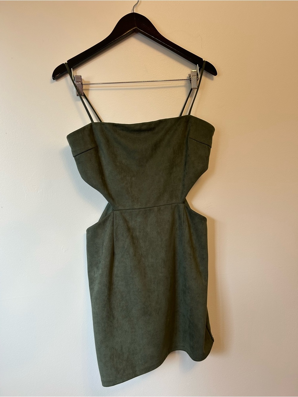 Lioness Olive Green Cutout Mini Dress